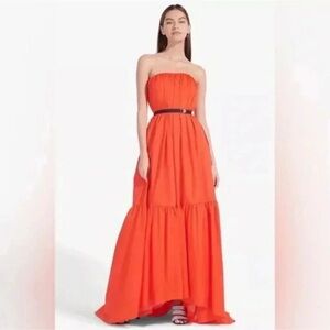 STAUD Rosy Strapless Sundress